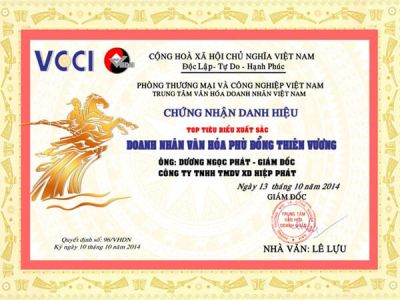 Certified brand Phu Dong Thien Vuong